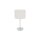 Tischlampe Stahl Stoff Chrom Creme E27 H:43 cm blendarm