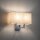 Wandleuchte Stahl Stoff Creme E27 B:35 cm blendarm