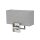 Wandlampe Stahl Stoff Grau E27 B:35 cm blendarm