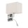 LED Wandlampe Schalter Stoff Creme 4000 K B:26 cm