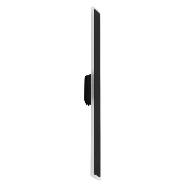 LED Außenwandlampe Schwarz IP54 3000 K 100 cm indirekt