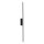 LED Außenwandlampe Schwarz IP54 3000 K 100 cm indirekt
