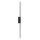 LED Außenwandlampe Schwarz IP54 3000 K 100 cm indirekt