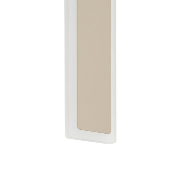 LED Wandleuchte Außen Beige Alu IP54 3000 K 100 cm rund