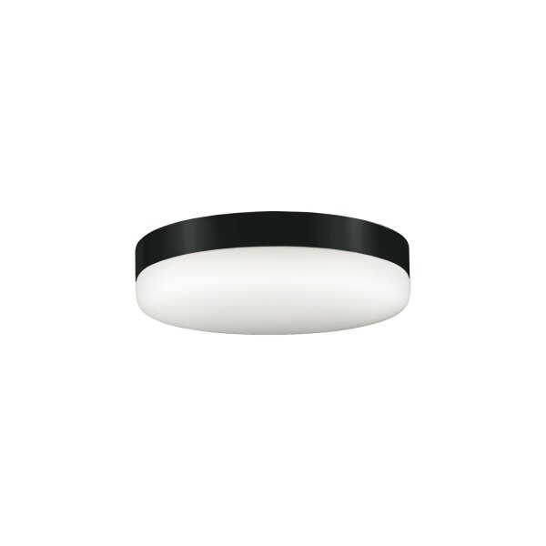 Deckenlampe Glas Schwarz Weiß E27 B:32 cm rund blendarm