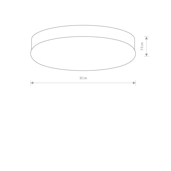 Deckenlampe Glas Schwarz Weiß E27 B:32 cm rund blendarm