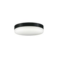 Deckenlampe Glas Schwarz Weiß E27 B:32 cm rund...