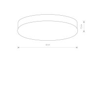 Deckenlampe Glas Schwarz Weiß E27 B:32 cm rund...