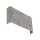 Wandlampe Up Down Stoff Grau G9 B:25 cm indirekt eckig