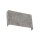 Wandlampe Up Down Stoff Grau G9 B:25 cm indirekt eckig