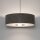 Hängelampe Stoff Umbra Grau E27 L:65 cm rund Modern