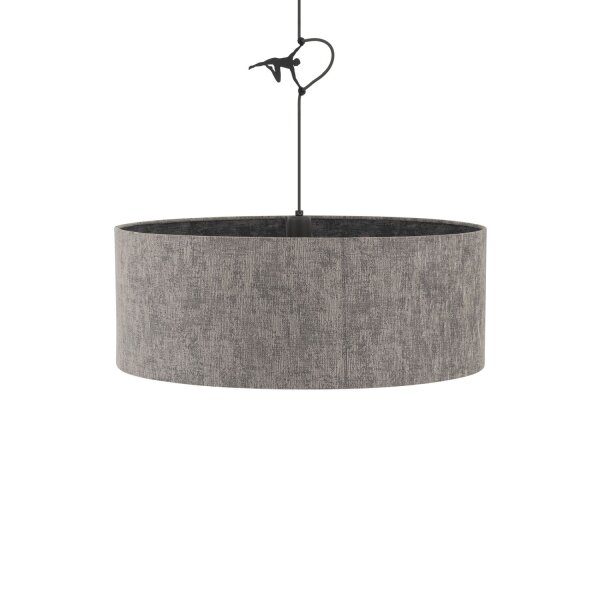 Pendelleuchte Umbra Grau Stoff E27 L:50 cm blendarm