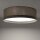Deckenlampe Stoffschirm Grau E27 Ø65 cm Modern blendarm