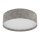 Deckenlampe Stoffschirm Grau E27 Ø65 cm Modern blendarm