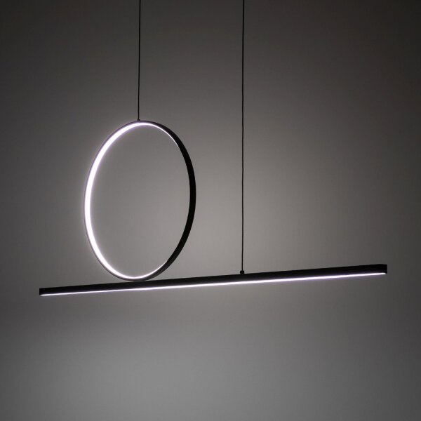 LED Pendelleuchte Schwarz 3000 K L:115 cm lang