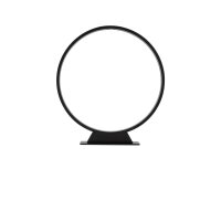 LED Tischlampe Außen Schwarz IP65 3000 K H:40 cm Ring