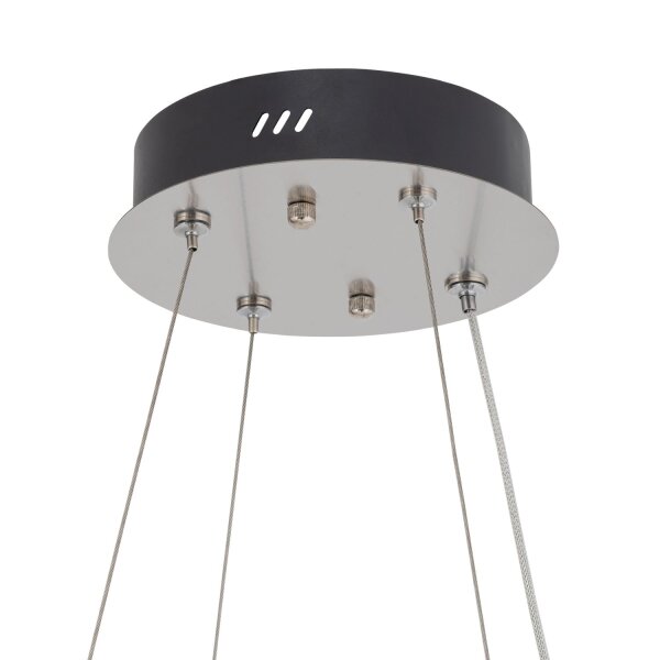 LED Pendelleuchte Nickel 3000 K L:60 cm Acryl Kristall