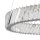LED Pendelleuchte Nickel 3000 K L:60 cm Acryl Kristall