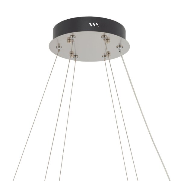 LED Hängelampe Nickel 3000 K L:80 cm Acryl Kristall