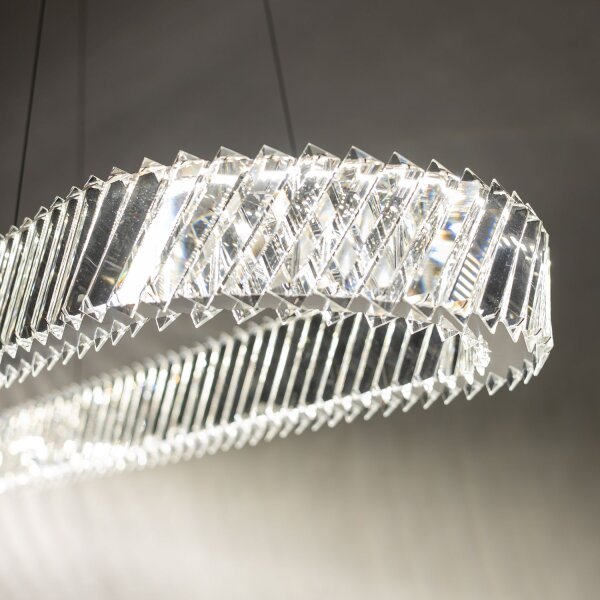 LED Pendelleuchte Nickel 3000 K L:120 cm Modern
