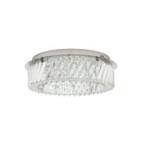 LED Deckenleuchte Nickel 3000 K rund B:43 cm Modern