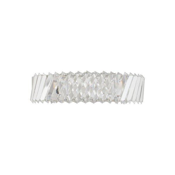 LED Wandleuchte Nickel 3000 K B:38 cm Acryl Kristall