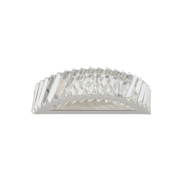 LED Wandleuchte Nickel 3000 K B:38 cm Acryl Kristall