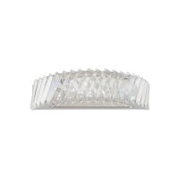LED Wandleuchte Nickel 3000 K B:38 cm Acryl Kristall