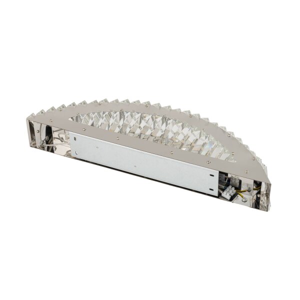 LED Wandlampe Nickel 3000 K B:59 cm Acryl Kristall
