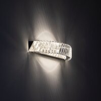 LED Wandlampe Nickel 3000 K B:59 cm Acryl Kristall