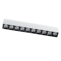 LED Deckenleuchte Weiß Schwarz 3000 K L:38,5 cm lang