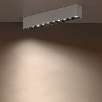 LED Deckenleuchte Weiß Schwarz 3000 K L:38,5 cm lang