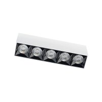 LED Deckenleuchte Weiß Schwarz 4000 K L:19 cm lang