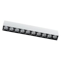LED Deckenlampe Weiß Schwarz 4000 K L:38 cm...