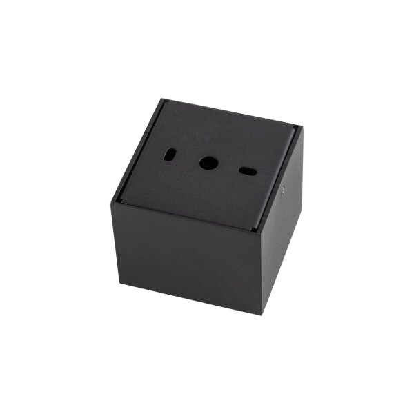 LED Deckenleuchte Schwarz Aluminium 3000 K eckig B:8 cm