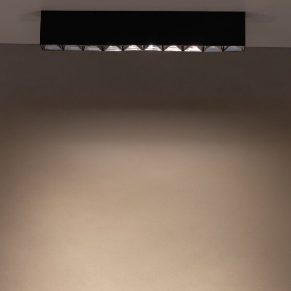 LED Deckenleuchte Schwarz 3000 K L:38 cm lang Modern