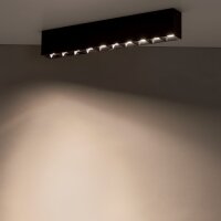LED Deckenleuchte Schwarz 3000 K L:38 cm lang Modern