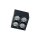 LED Deckenlampe Schwarz 4000 K eckig B:8 cm Modern