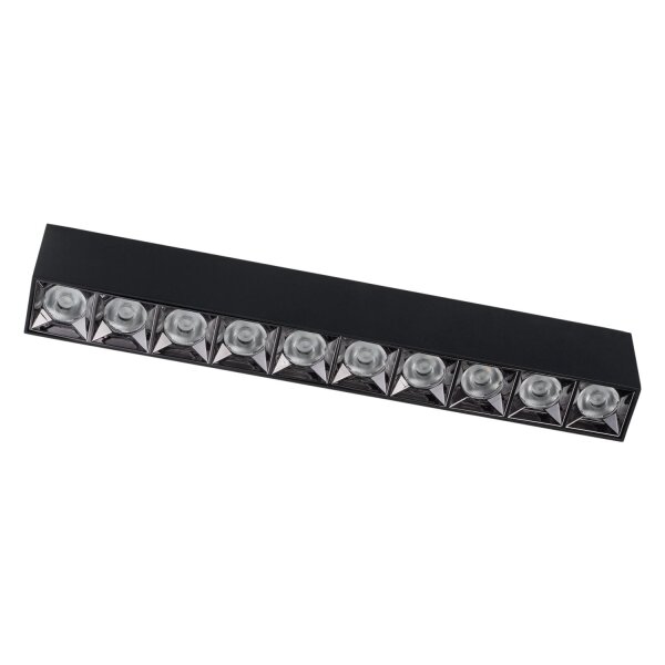 LED Deckenlampe Schwarz 4000 K L:38 cm lang Modern
