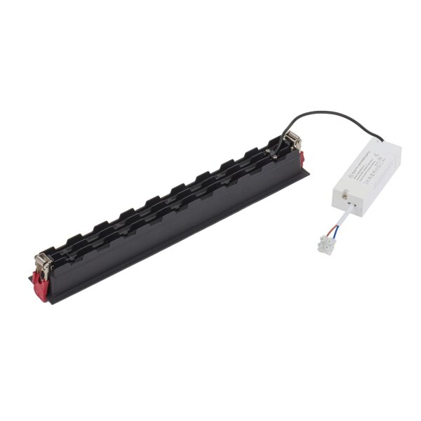 LED Einbauleuchte Schwarz 3000 K L:39 cm lang Modern