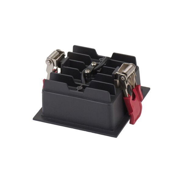 LED Einbaustrahler Schwarz 4000 K B:9 cm eckig Modern