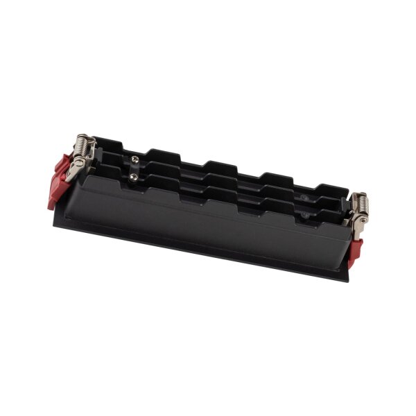 LED Einbauspot Schwarz Alu 4000 K lang L:20 cm Modern