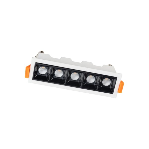 LED Einbaustrahler Weiß 4000 K L:14 cm lang Modern
