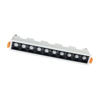 LED Einbauspot Weiß Alu 3000 K lang L:28 cm Modern