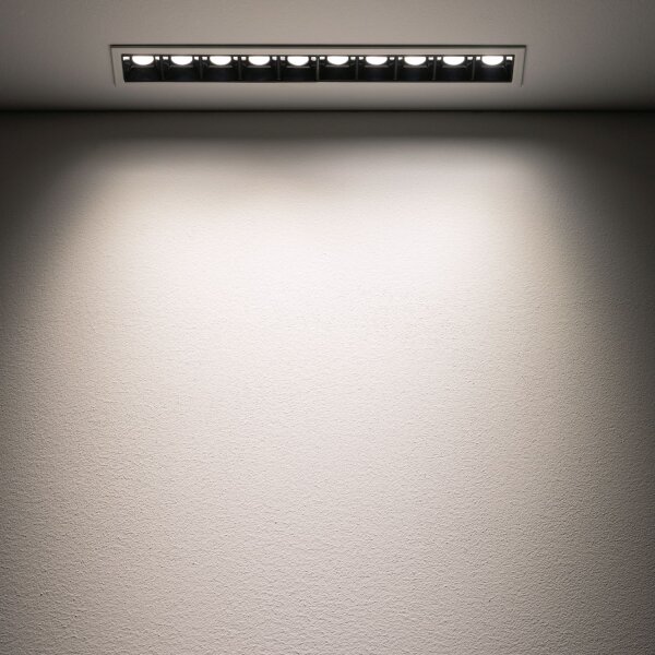 LED Einbaustrahler Weiß 4000 K L:28 cm länglich Modern