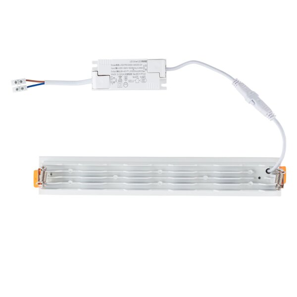 LED Einbaustrahler Weiß 4000 K L:28 cm länglich Modern