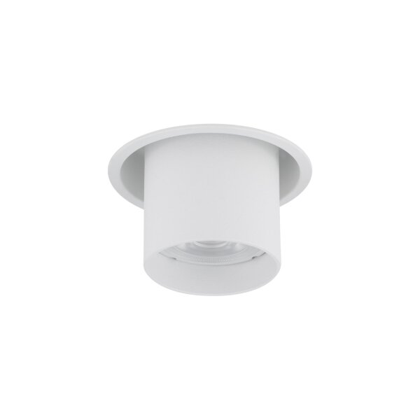 Einbauleuchte Weiß Stahl GU10 B:8 cm verstellbar rund