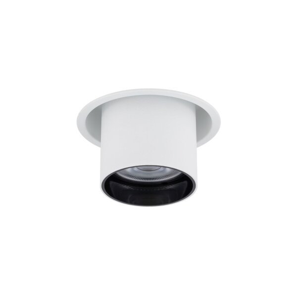 Einbauspot Weiß Schwarz GU10 B:8 cm verstellbar Modern