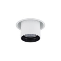 Einbauspot Weiß Schwarz GU10 B:8 cm verstellbar Modern