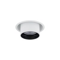 Einbauspot Weiß Schwarz GU10 B:8 cm verstellbar Modern